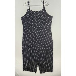 Old Navy Women's Polka Dot Casual Black/White Comfy Jumpsuit Size XXL